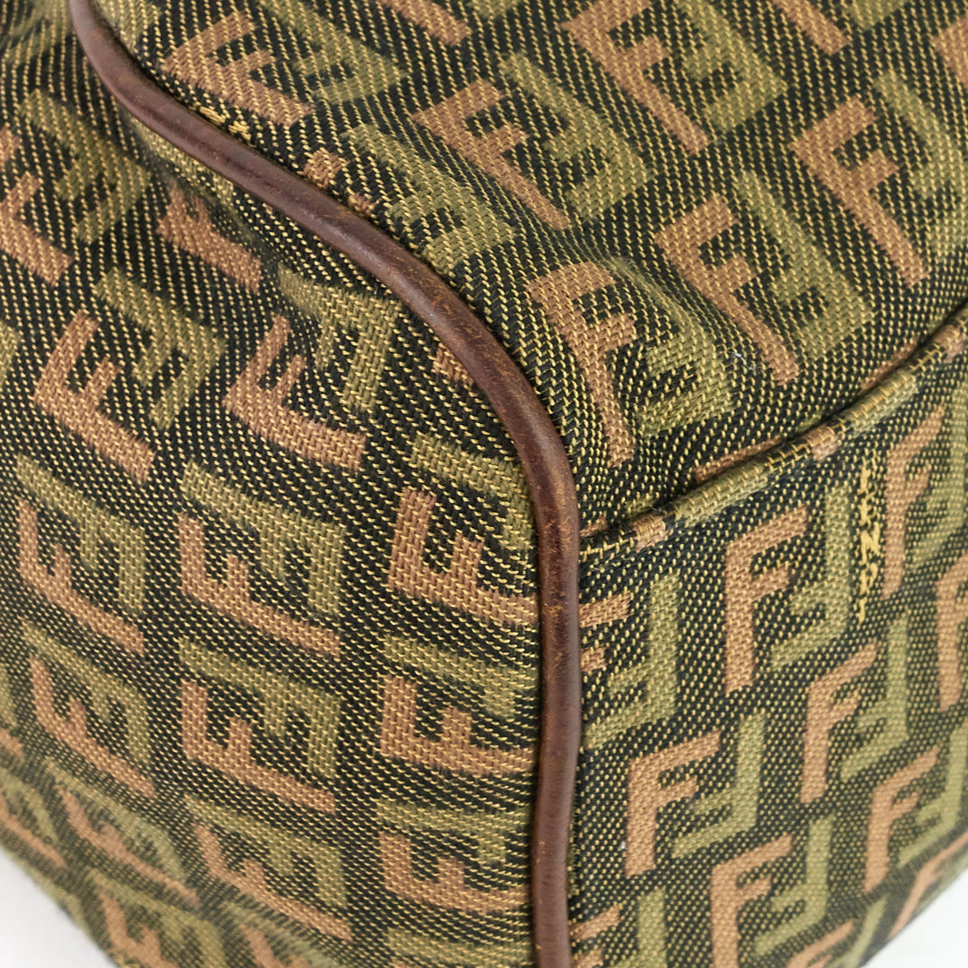 borsa zucca canvas shoulder bag