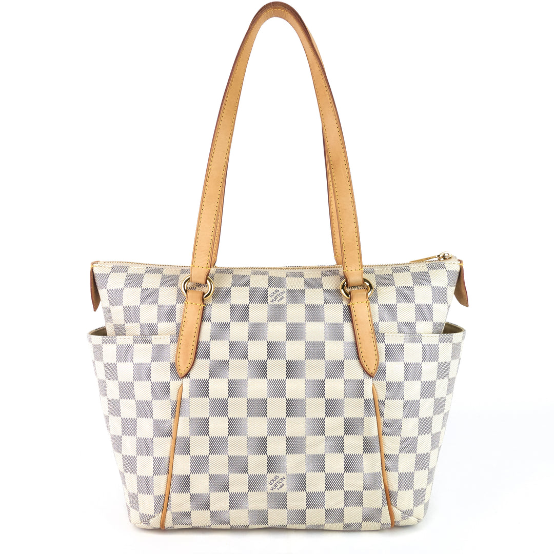 totally pm damier azur canvas bag