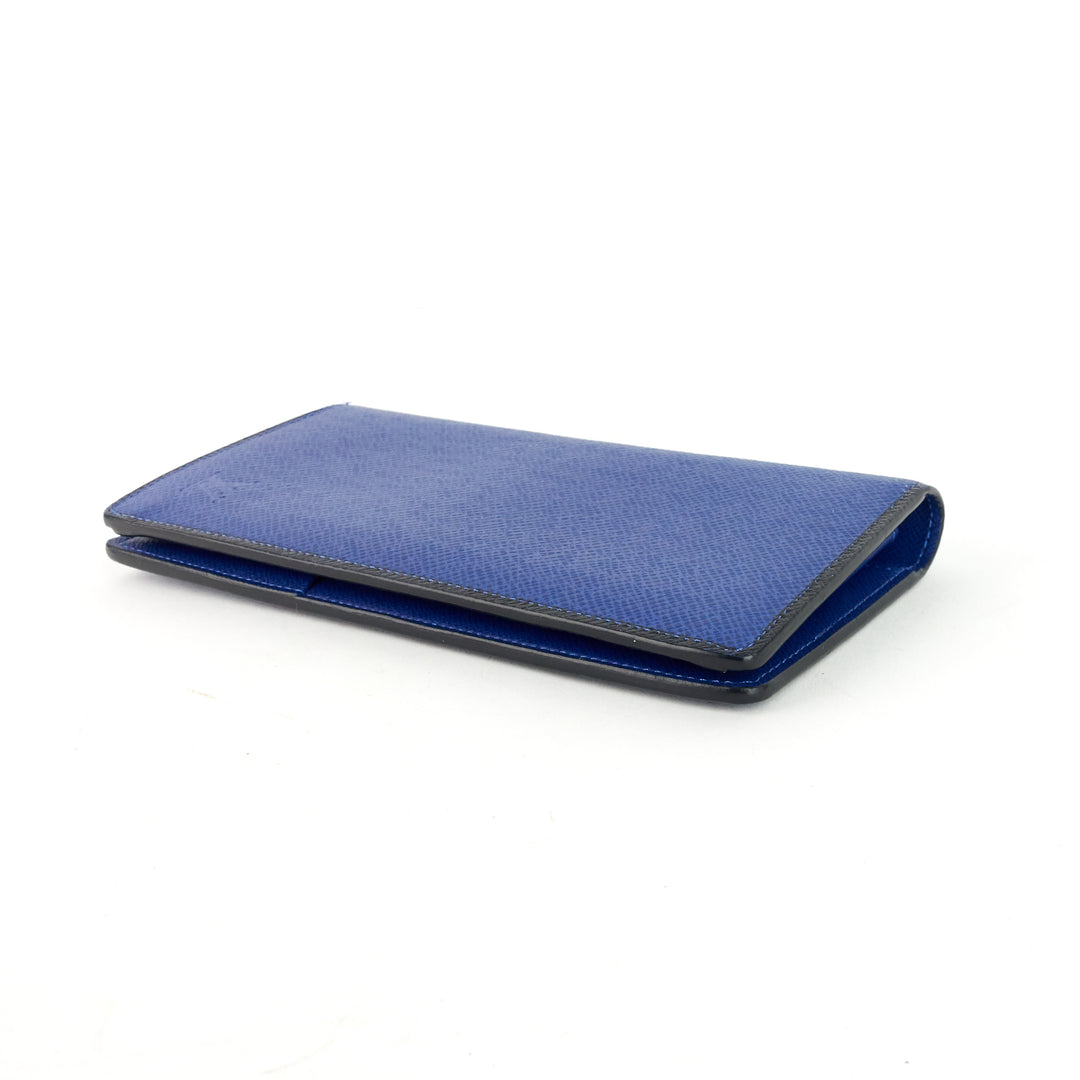 brazza blue epi leather wallet