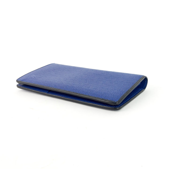 brazza blue epi leather wallet