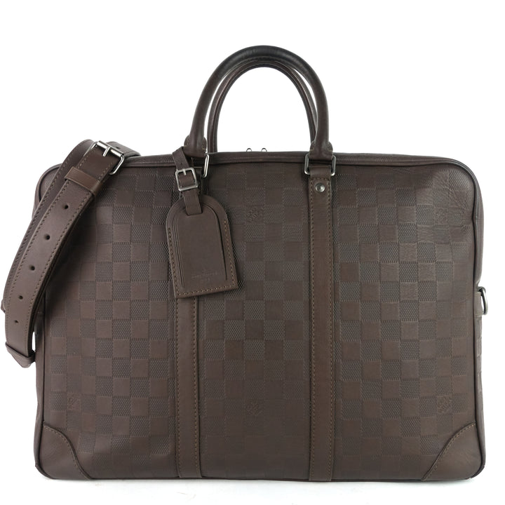 porte-documents voyage gm damier infini briefcase bag