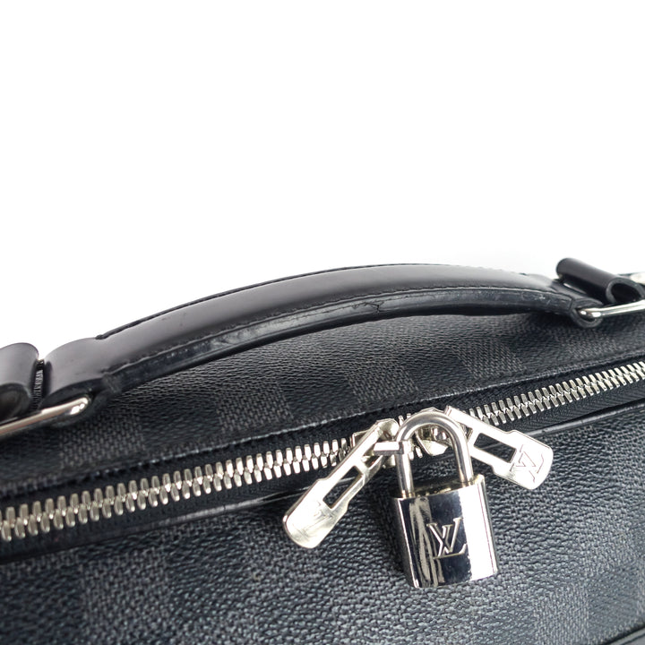 steeve damier graphite canvas briefcase bag