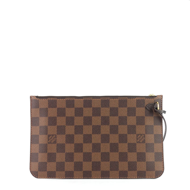neverfull gm with pouch damier ebene tote bag