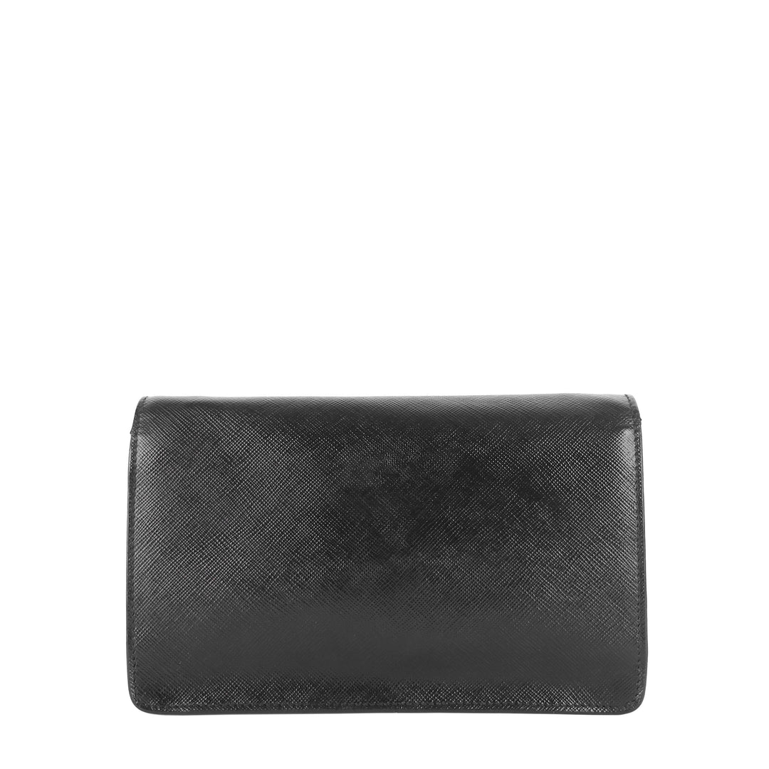 saffiano leather crossbody flap bag