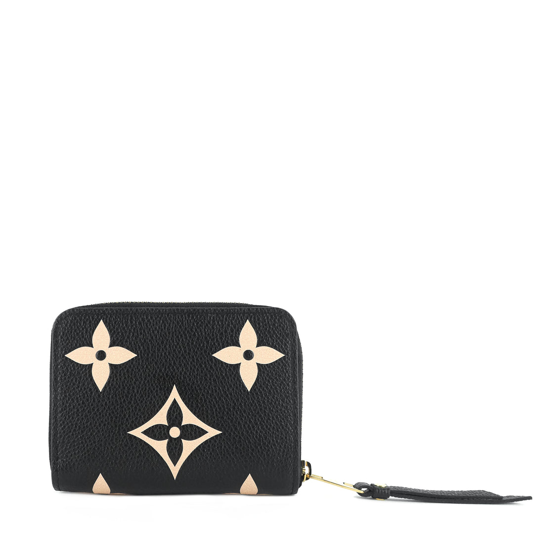 zippy bicolour monogram empreinte leather coin purse