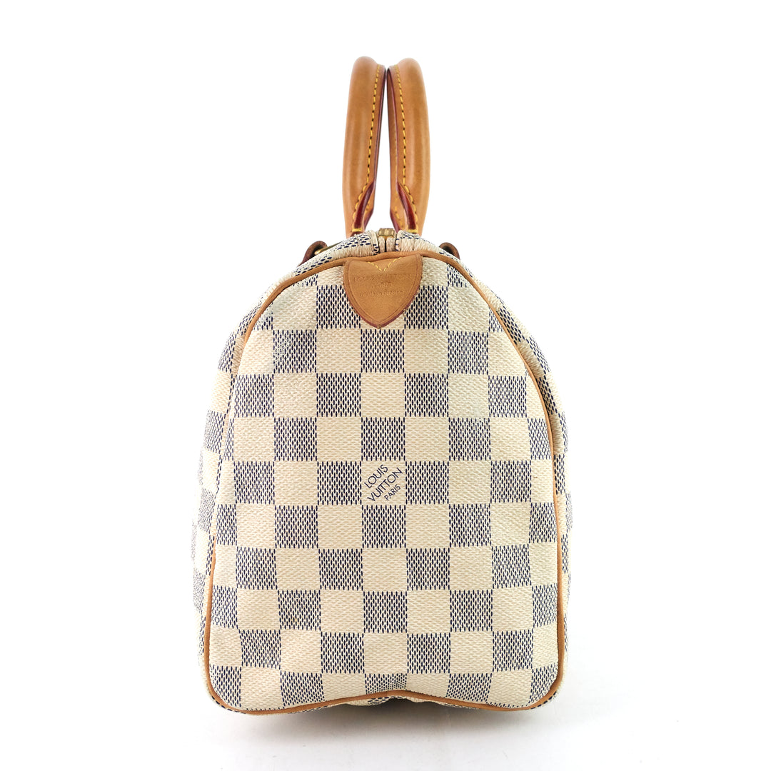 speedy 25 damier azur canvas bag