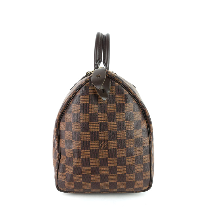 speedy 35 damier ebene canvas bag