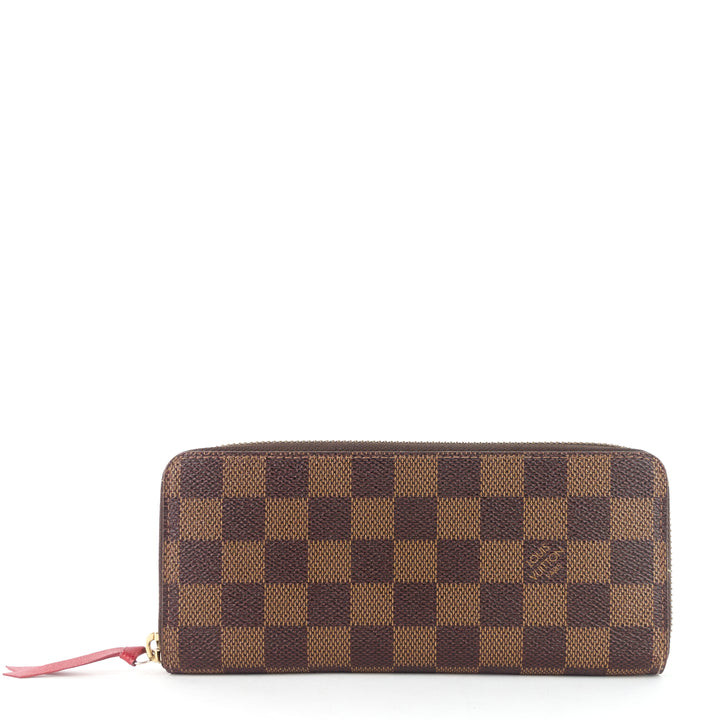 clémence damier ebene canvas wallet