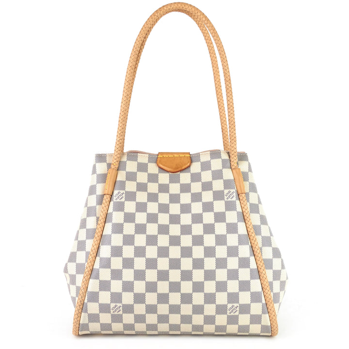propriano damier azur canvas tote bag