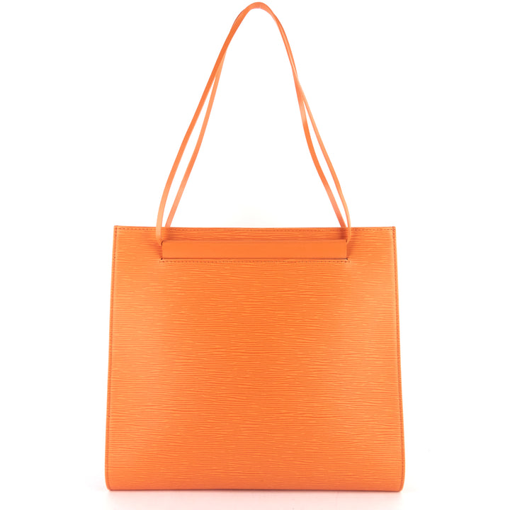 saint tropez orange epi leather bag