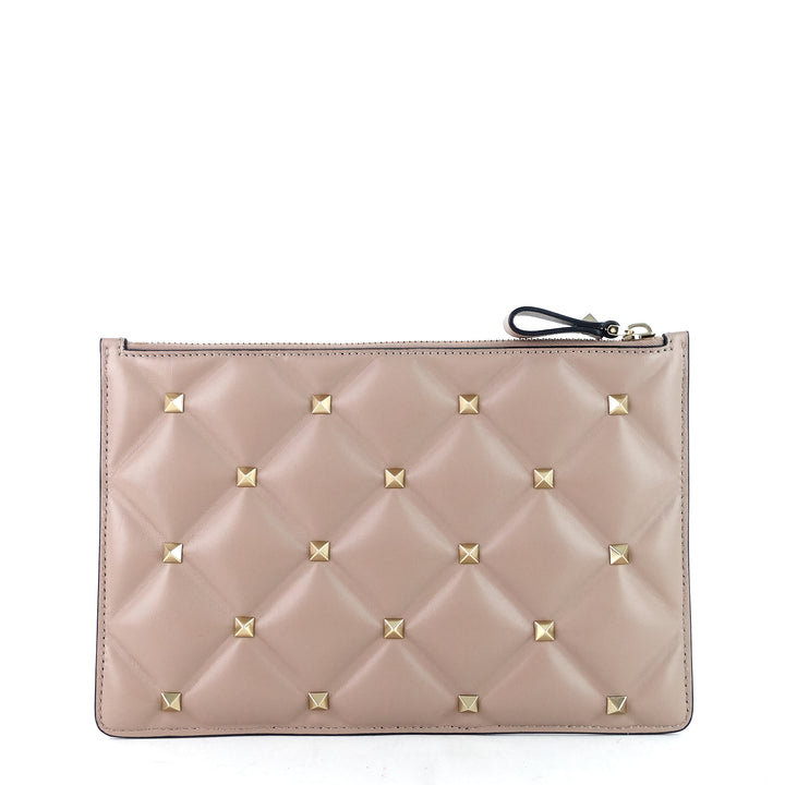 candystud small leather clutch bag