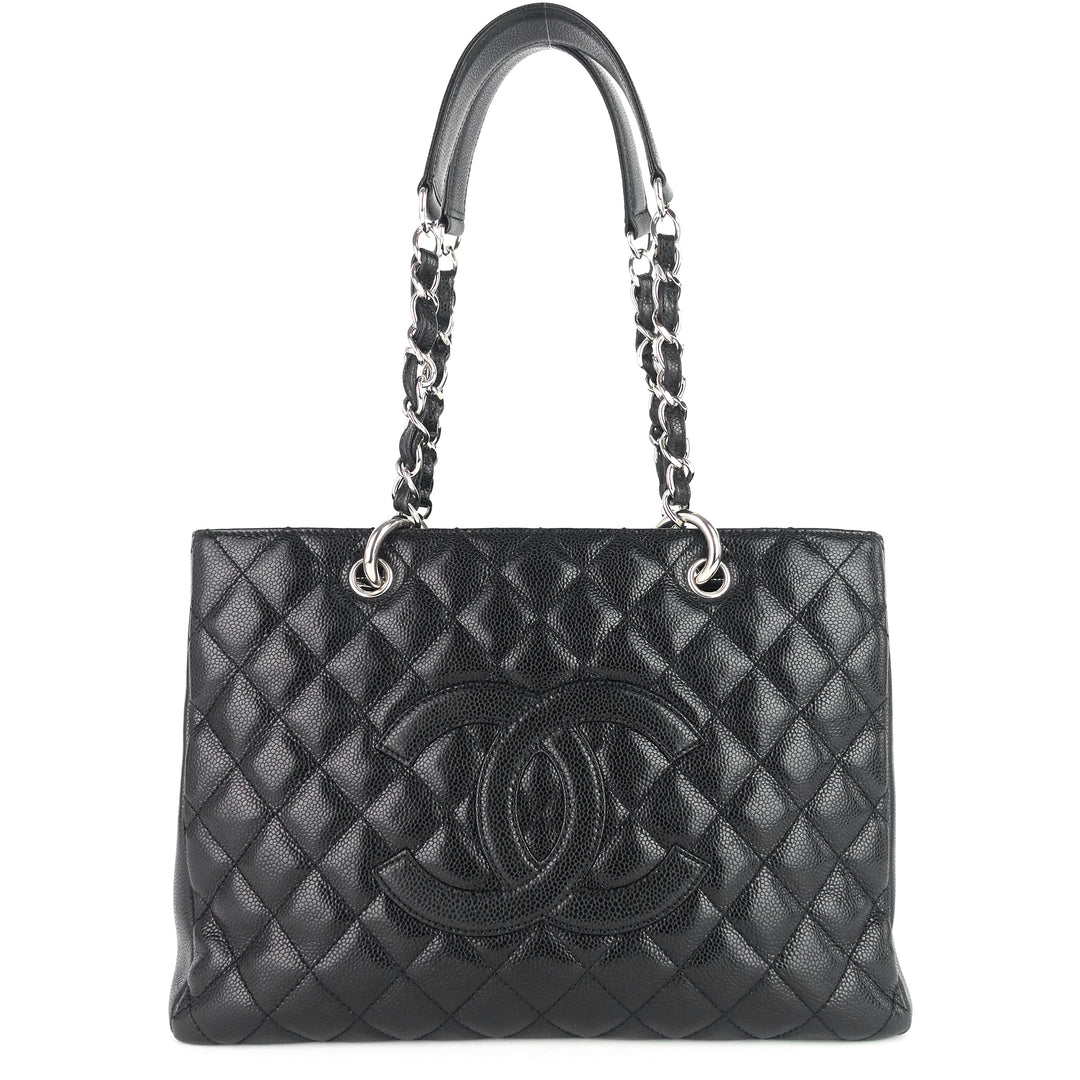 grand shopping tote gst caviar leather bag