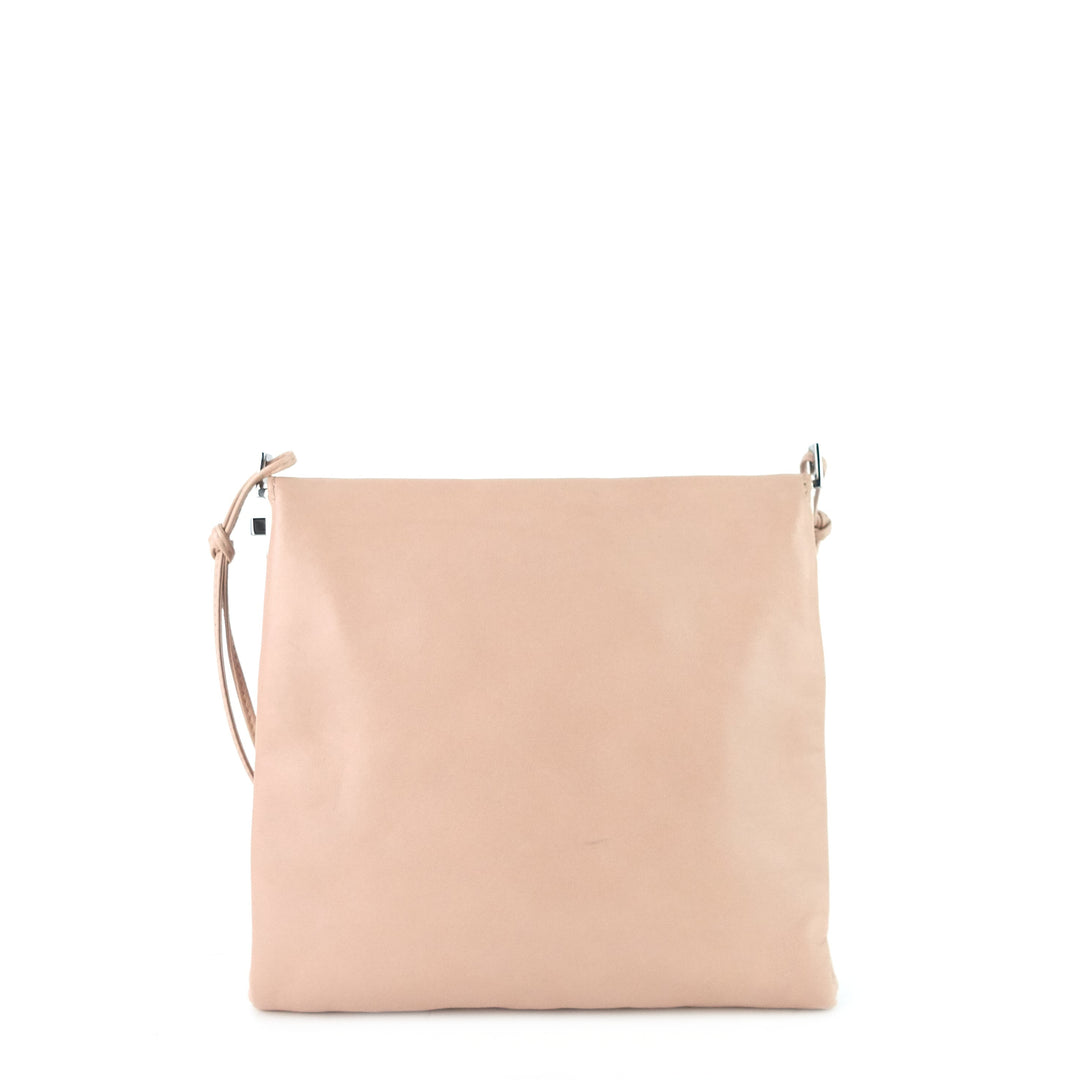 rosette lambskin leather clutch bag