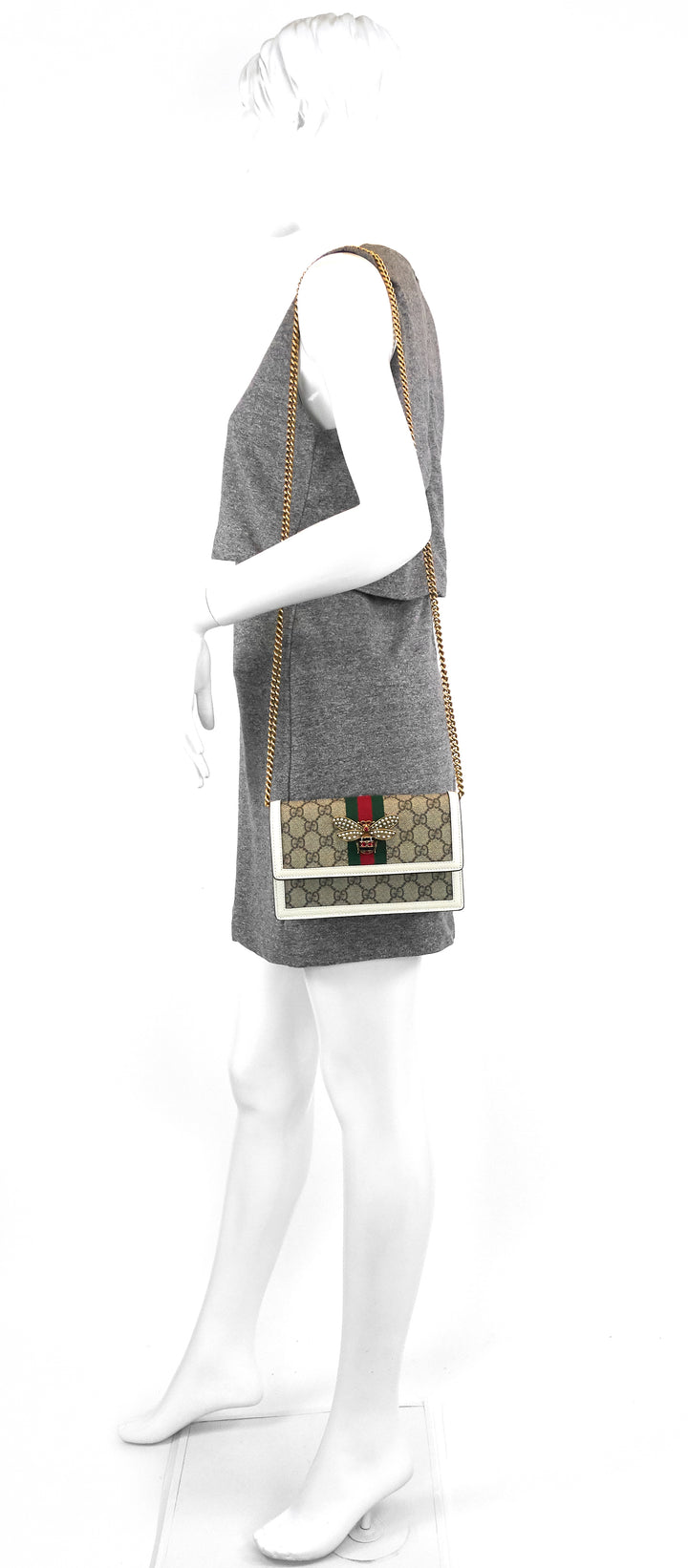 queen margaret mini gg supreme canvas crossbody bag