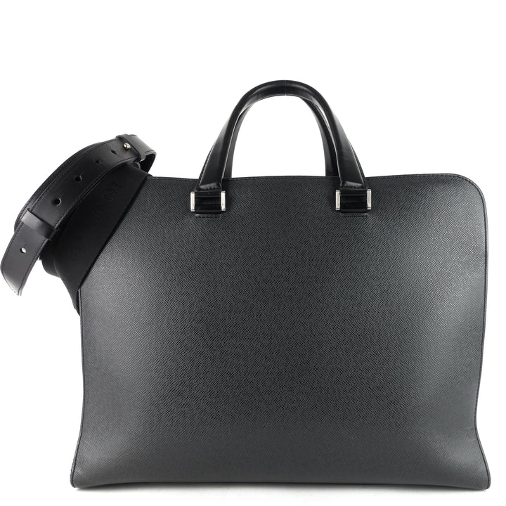 nevski taiga leather briefcase bag
