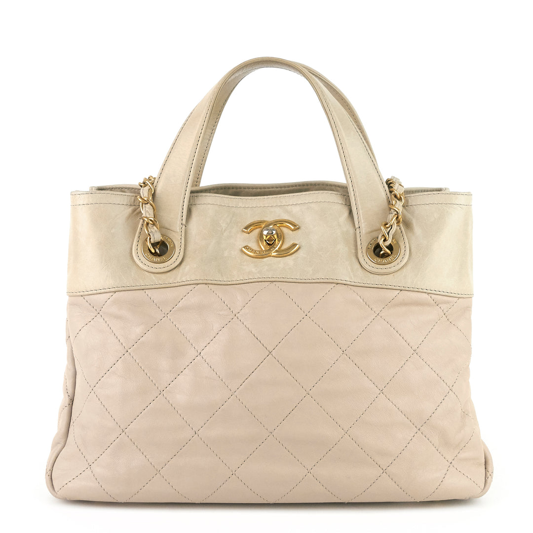 Pre-Owned Chanel In The Mix Calfskin Tote Bag – Poshbag Boutique