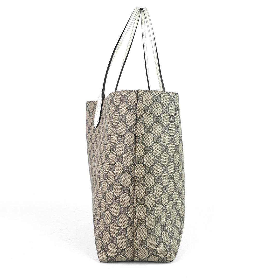reversible medium gg coated canvas tote bag