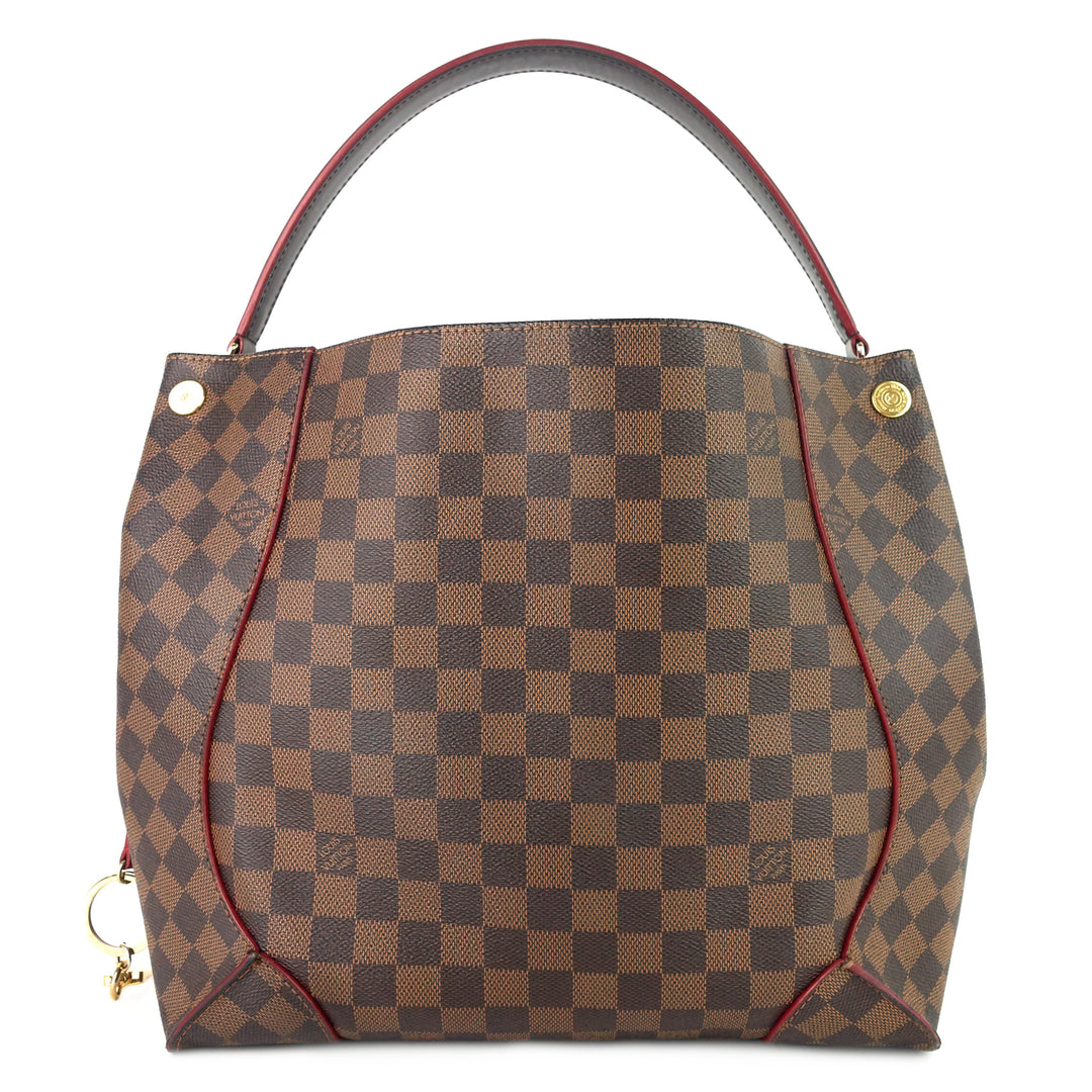 caissa damier ebene canvas tote bag