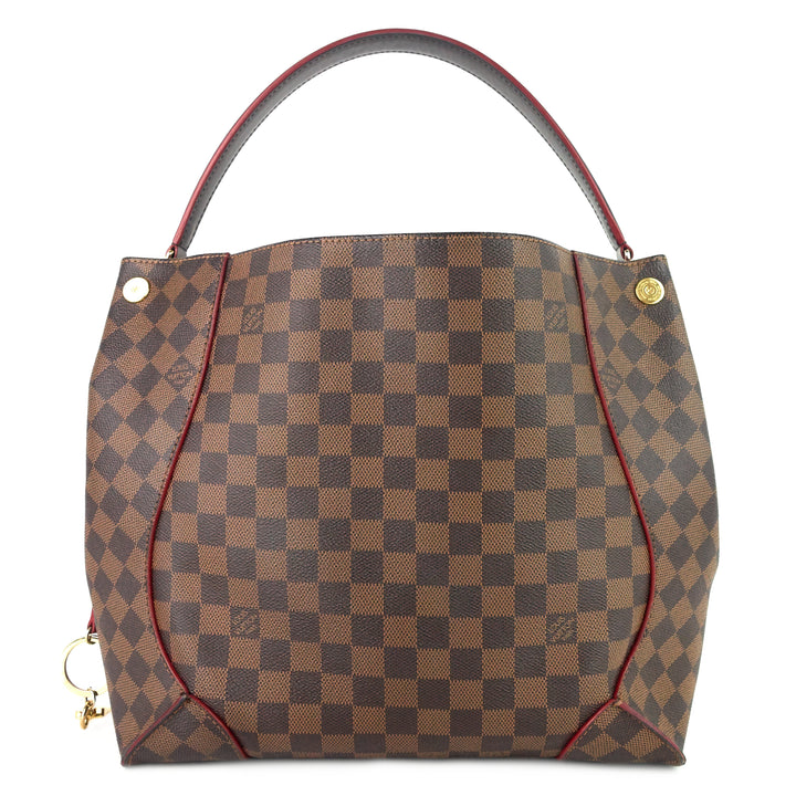 caissa damier ebene canvas tote bag