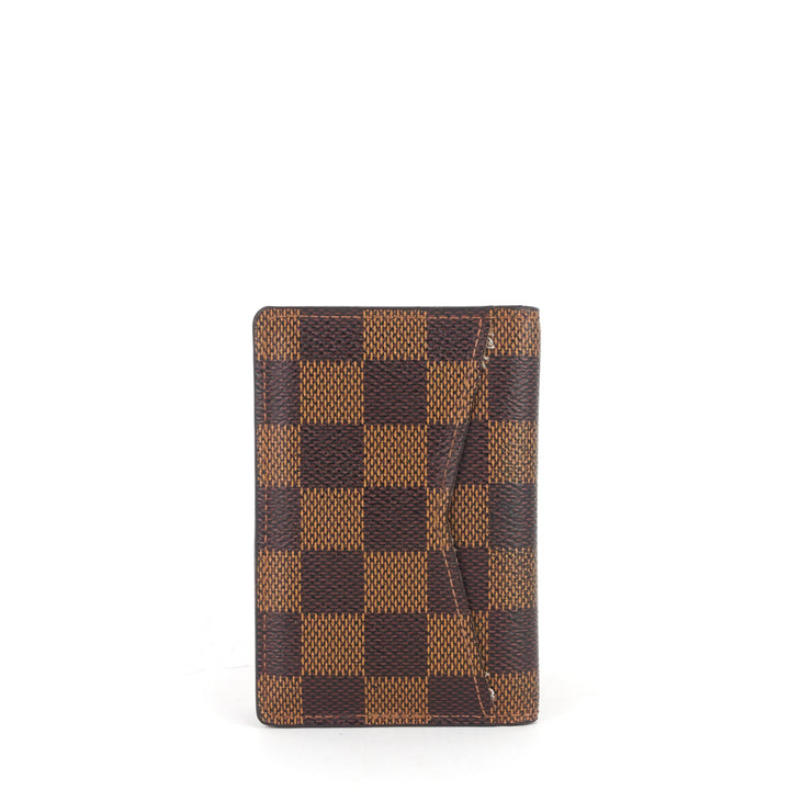 damier ebene canvas pocket organizer