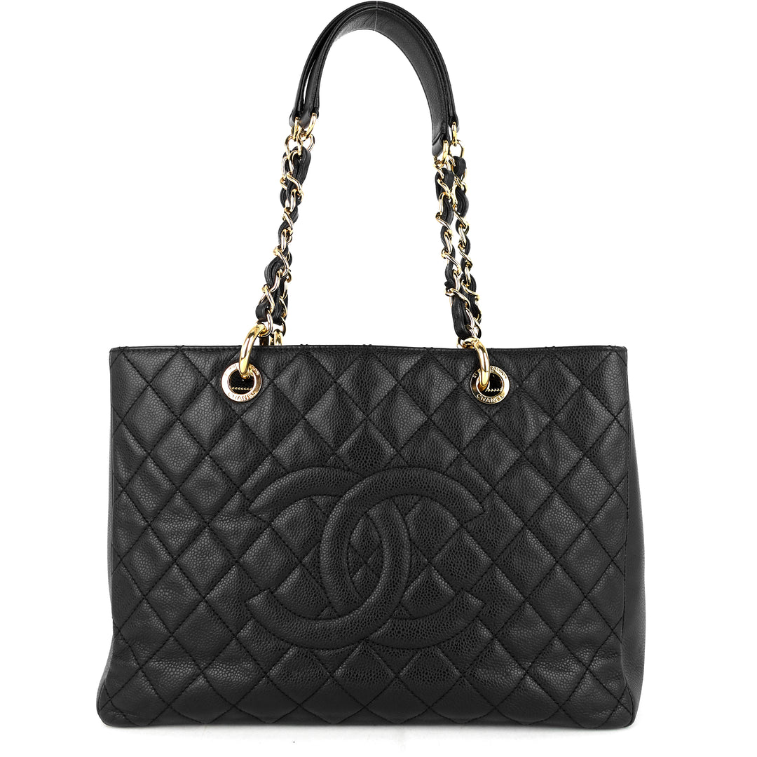 grand shopping tote caviar leather bag