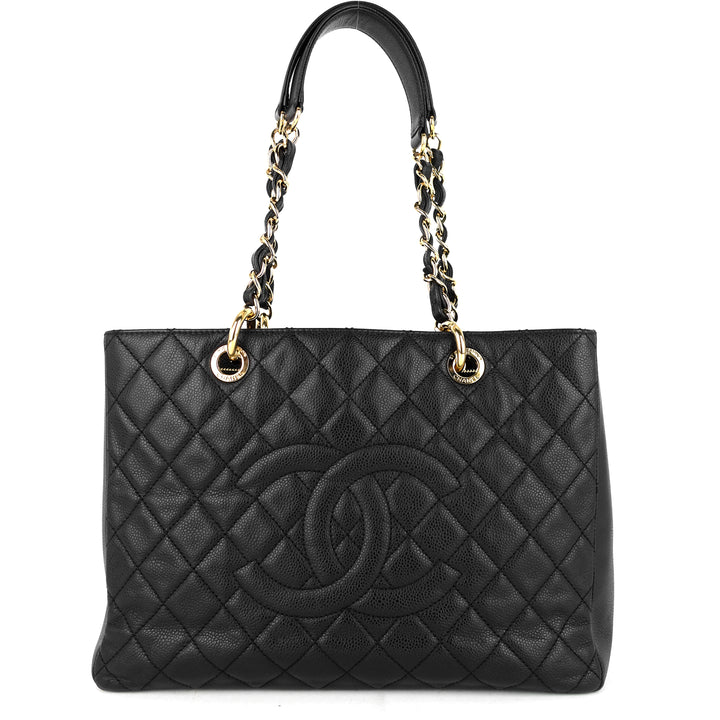 grand shopping tote caviar leather bag