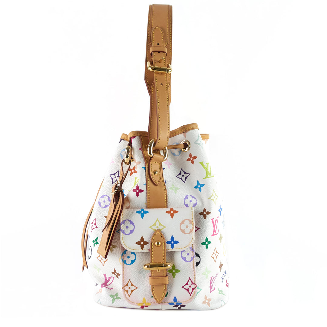 petit noé monogram multicolore canvas bag