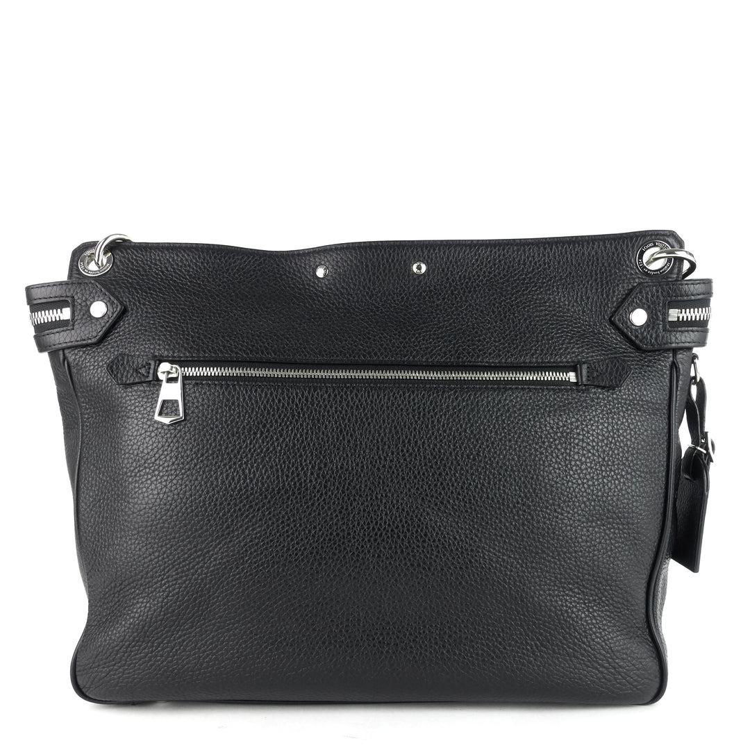 armand taurillon leather messenger bag