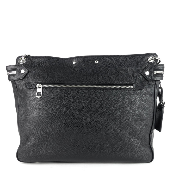 armand taurillon leather messenger bag