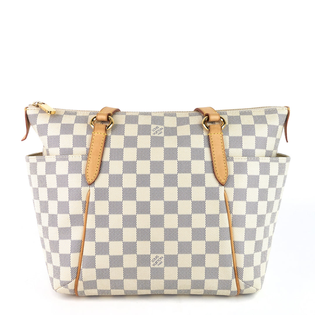 totally pm damier azur canvas bag