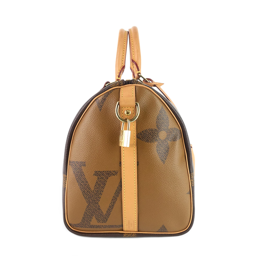 The-Collectory - Louis Vuitton Giant Monogram Speedy Bandouliere