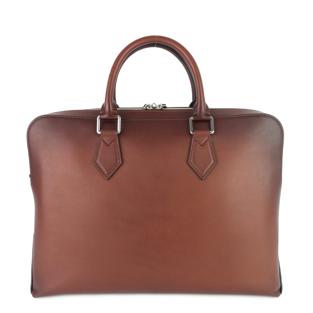 armand ombre calfskin leather briefcase bag