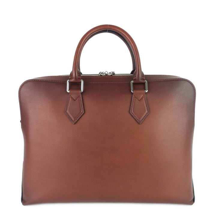 armand ombre calfskin leather briefcase bag