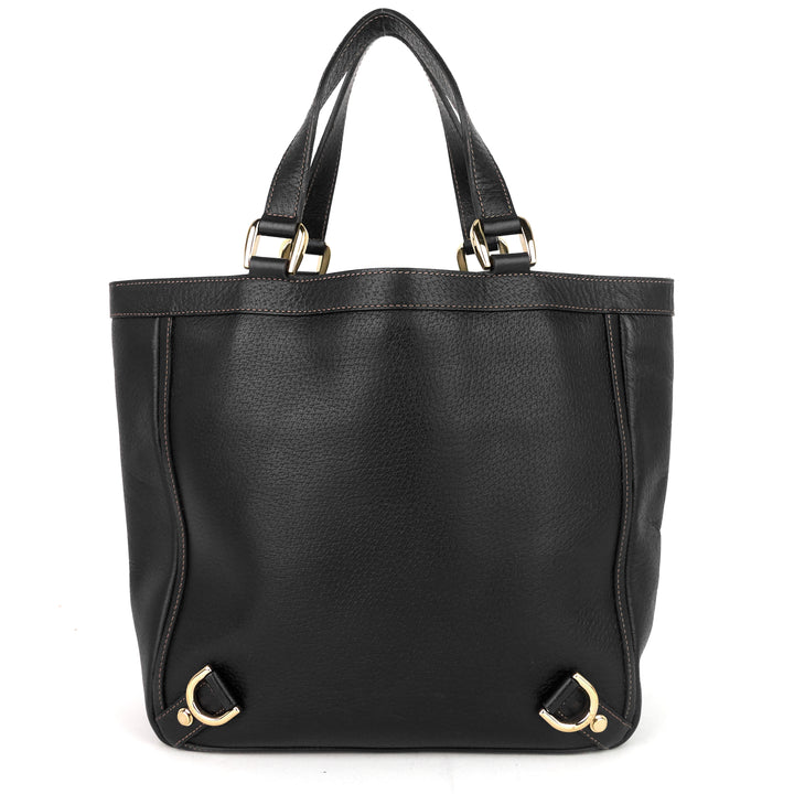 abbey d-ring leather tote bag