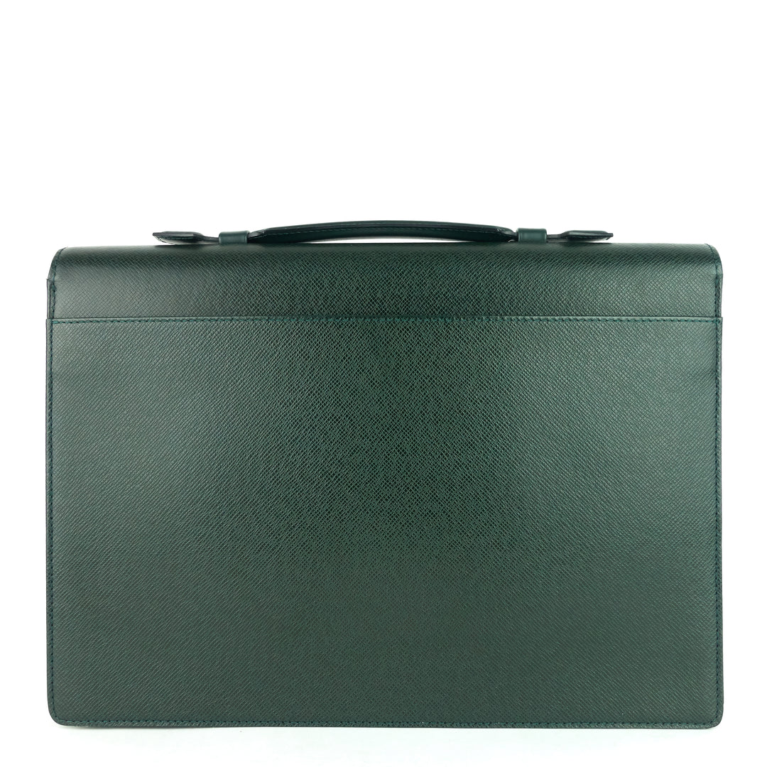 serviette kourad taiga leather briefcase bag