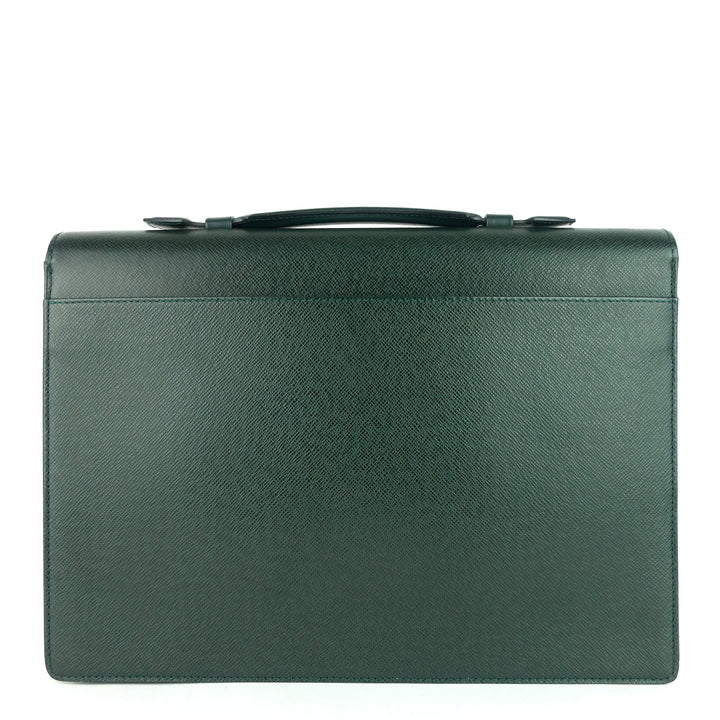 serviette kourad taiga leather briefcase bag