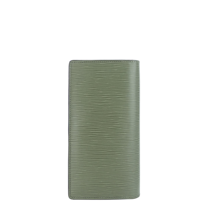 Brazza Green Epi Leather Wallet