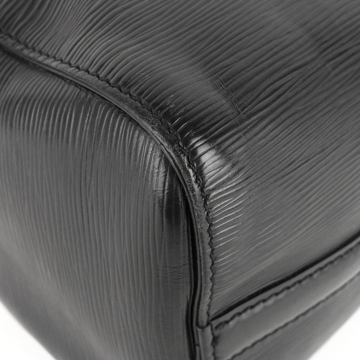 speedy 25 black epi leather bag