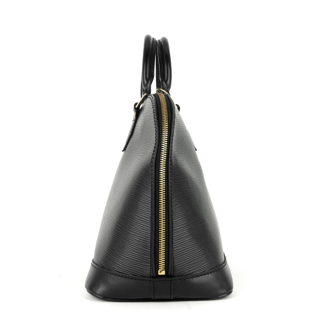 alma black epi leather bag