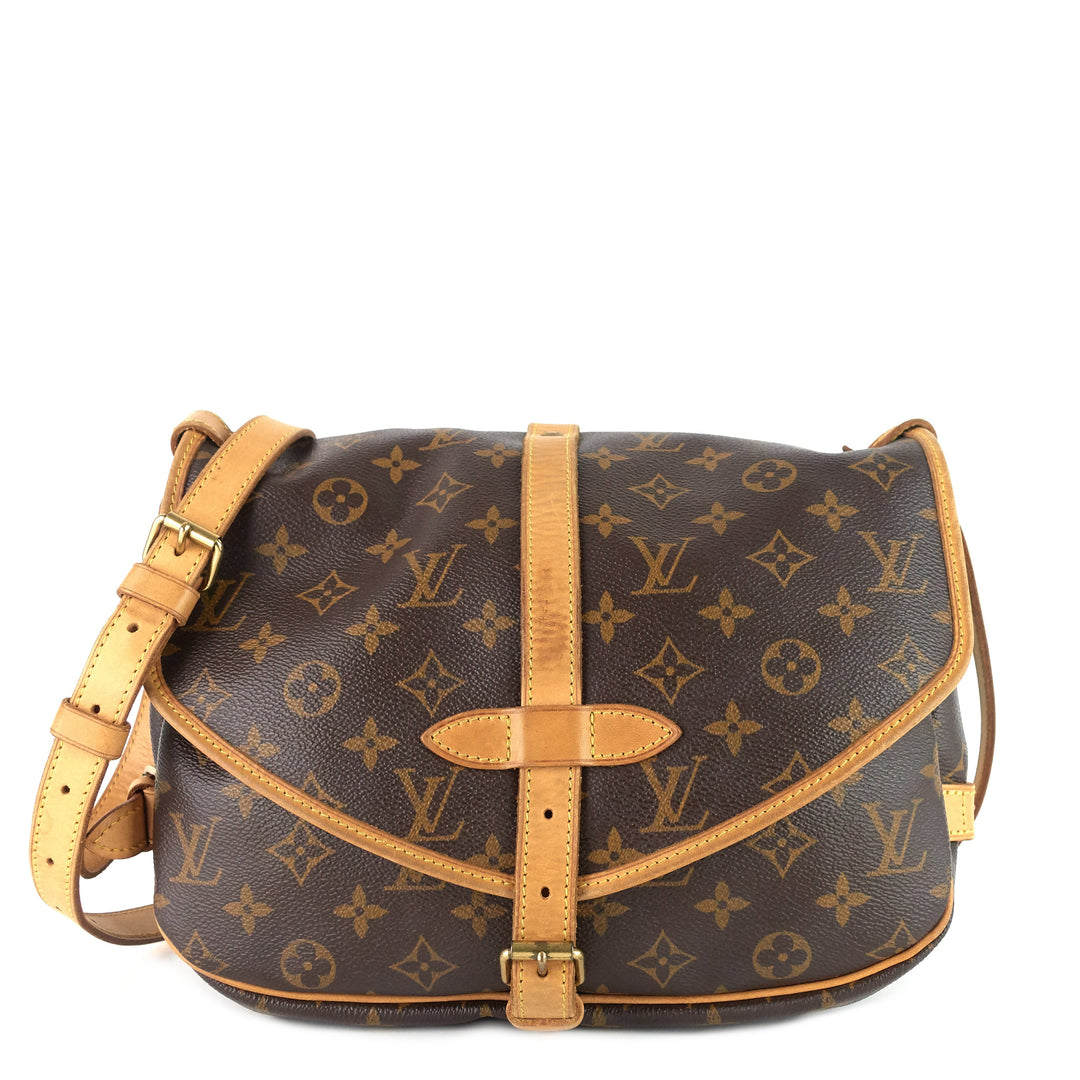 saumur 30 monogram canvas bag