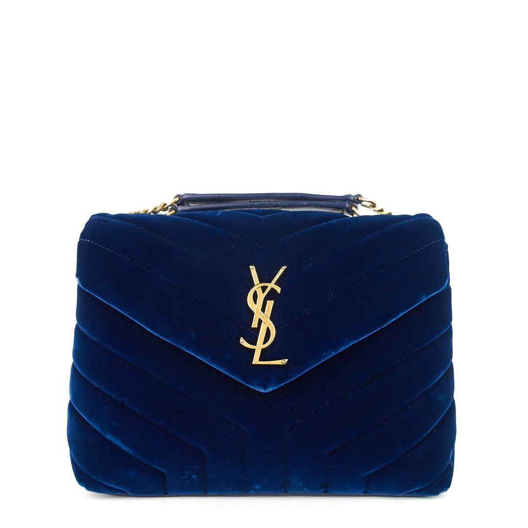 Loulou Small Velvet Shoulder Bag – Poshbag Boutique