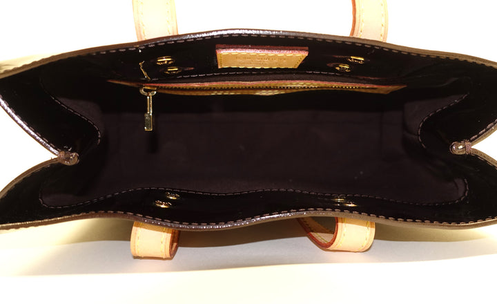 reade pm monogram vernis leather handbag