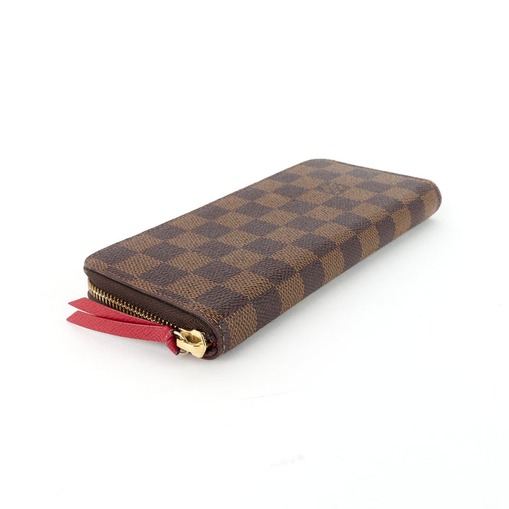 clémence damier ebene canvas wallet