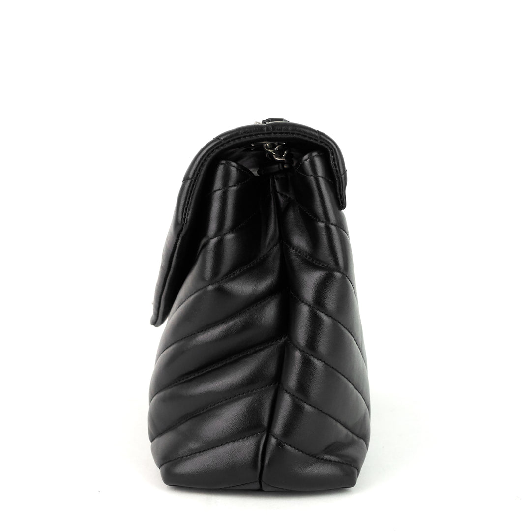 loulou medium leather shoulder bag