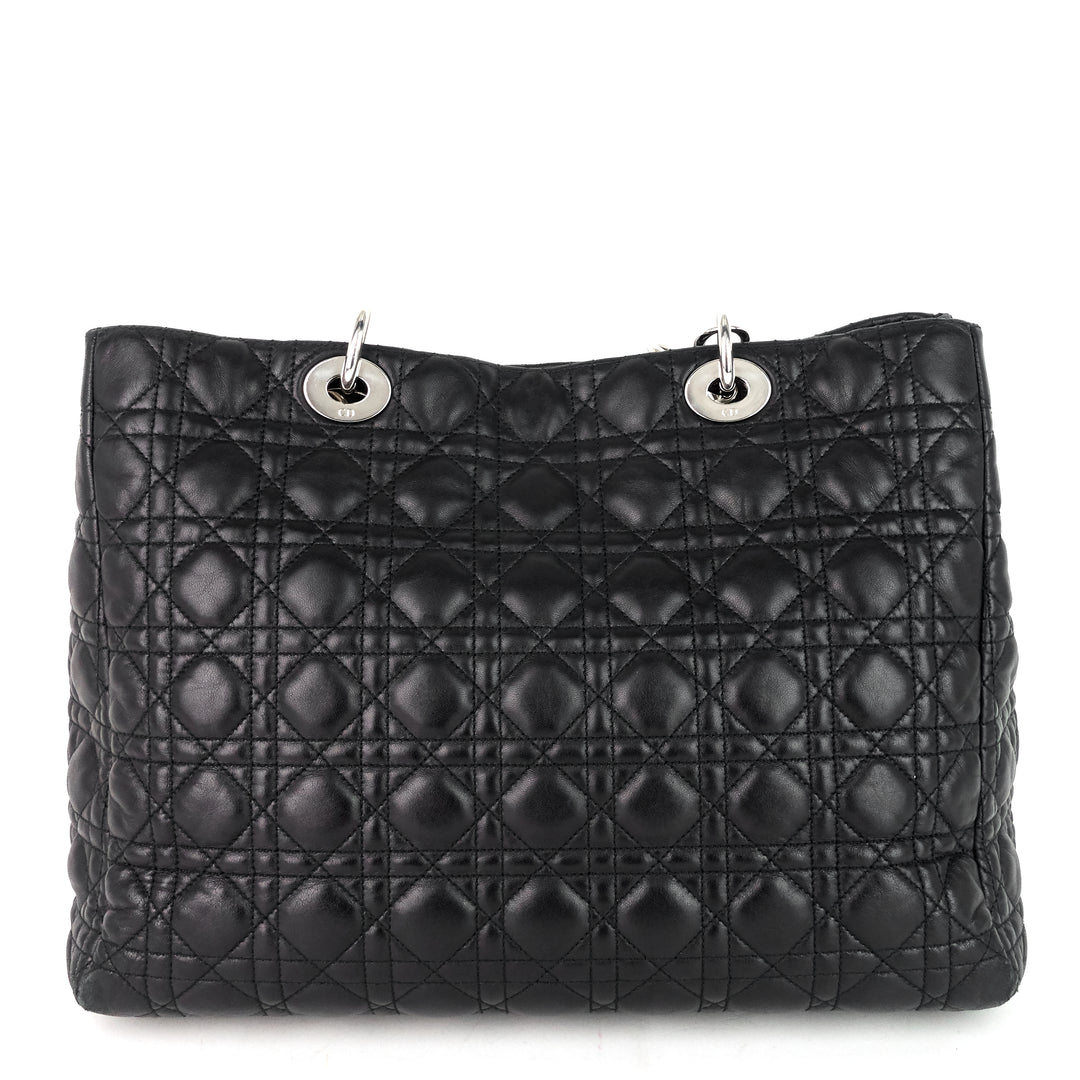 lady dior soft cannage lambskin shopping tote bag