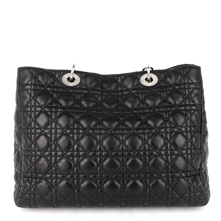 lady dior soft cannage lambskin shopping tote bag