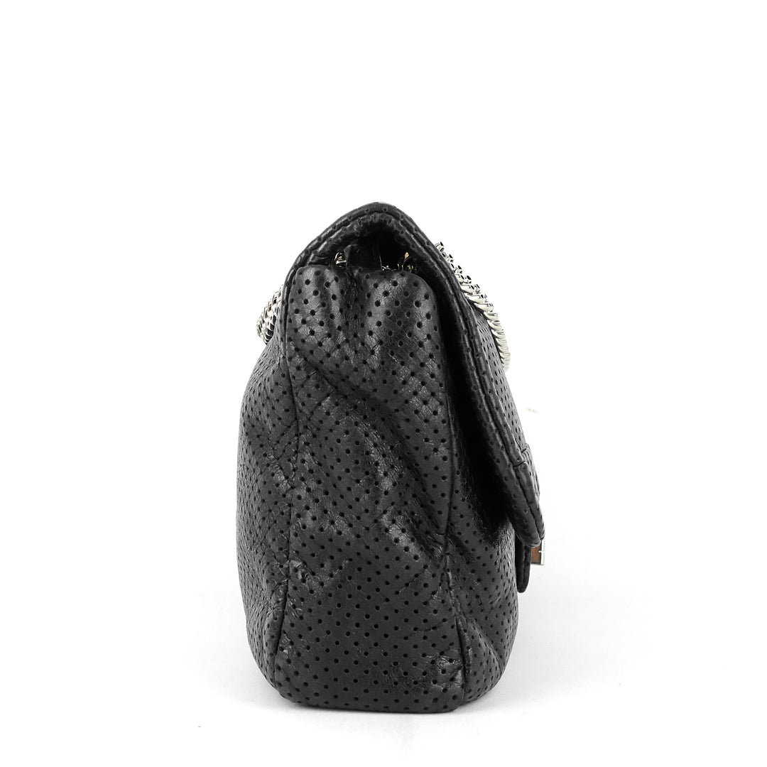 perforated reissue lambskin flap bag