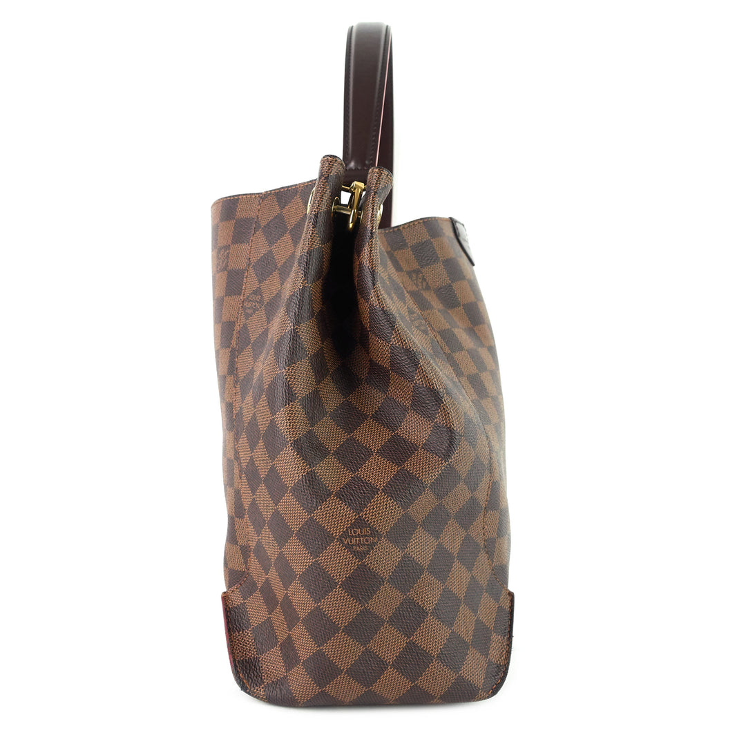 caissa damier ebene canvas tote bag