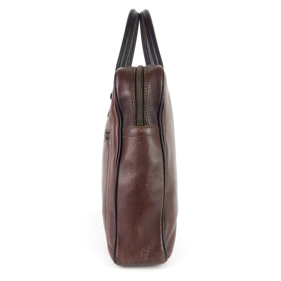 utah huron leather work bag