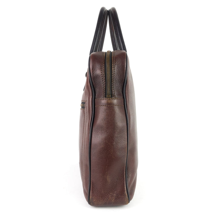 utah huron leather work bag